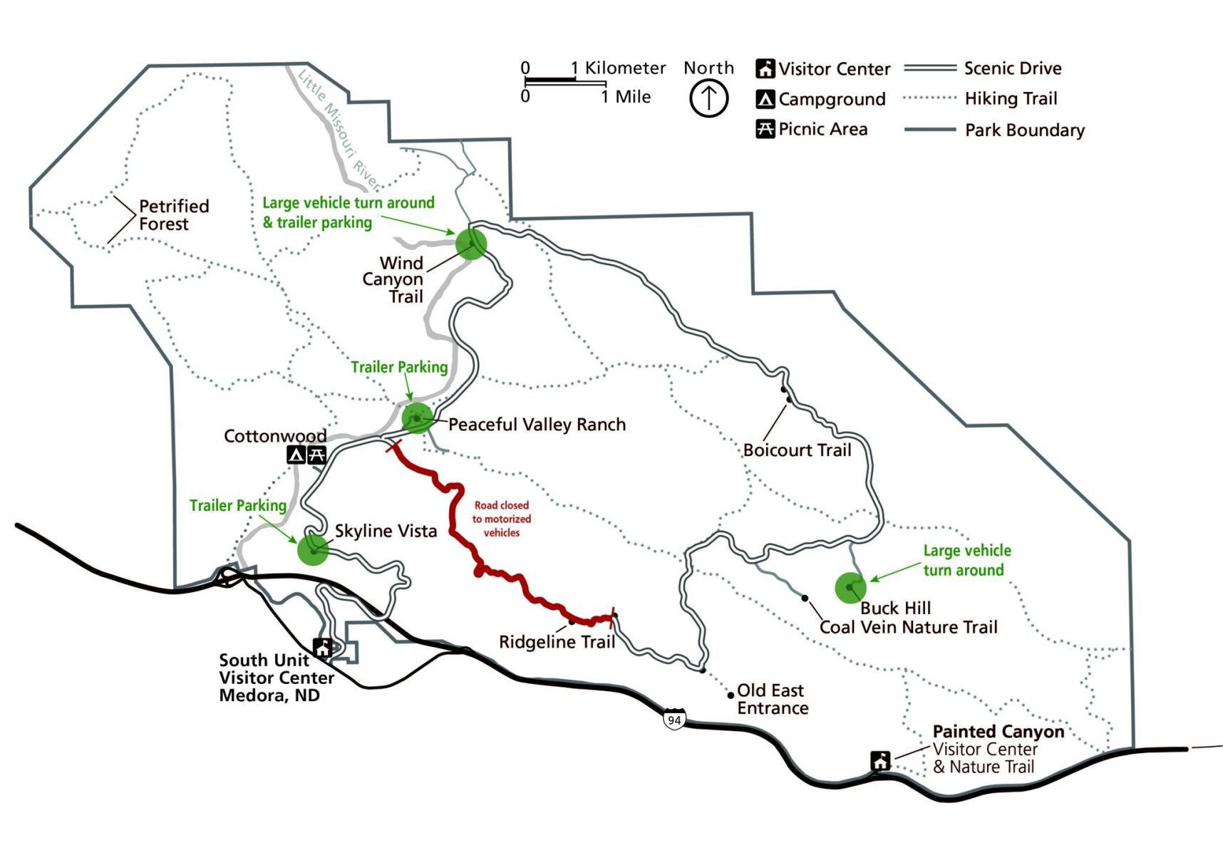 TRNP road closure map